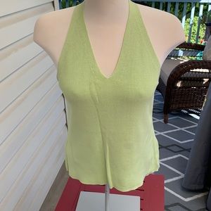 Flattering mint green top